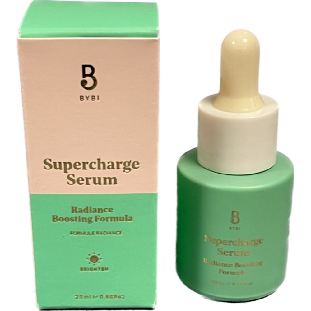 BYBI Supercharge Serum Radiance Boosting Formula NEW IN BOX vegan